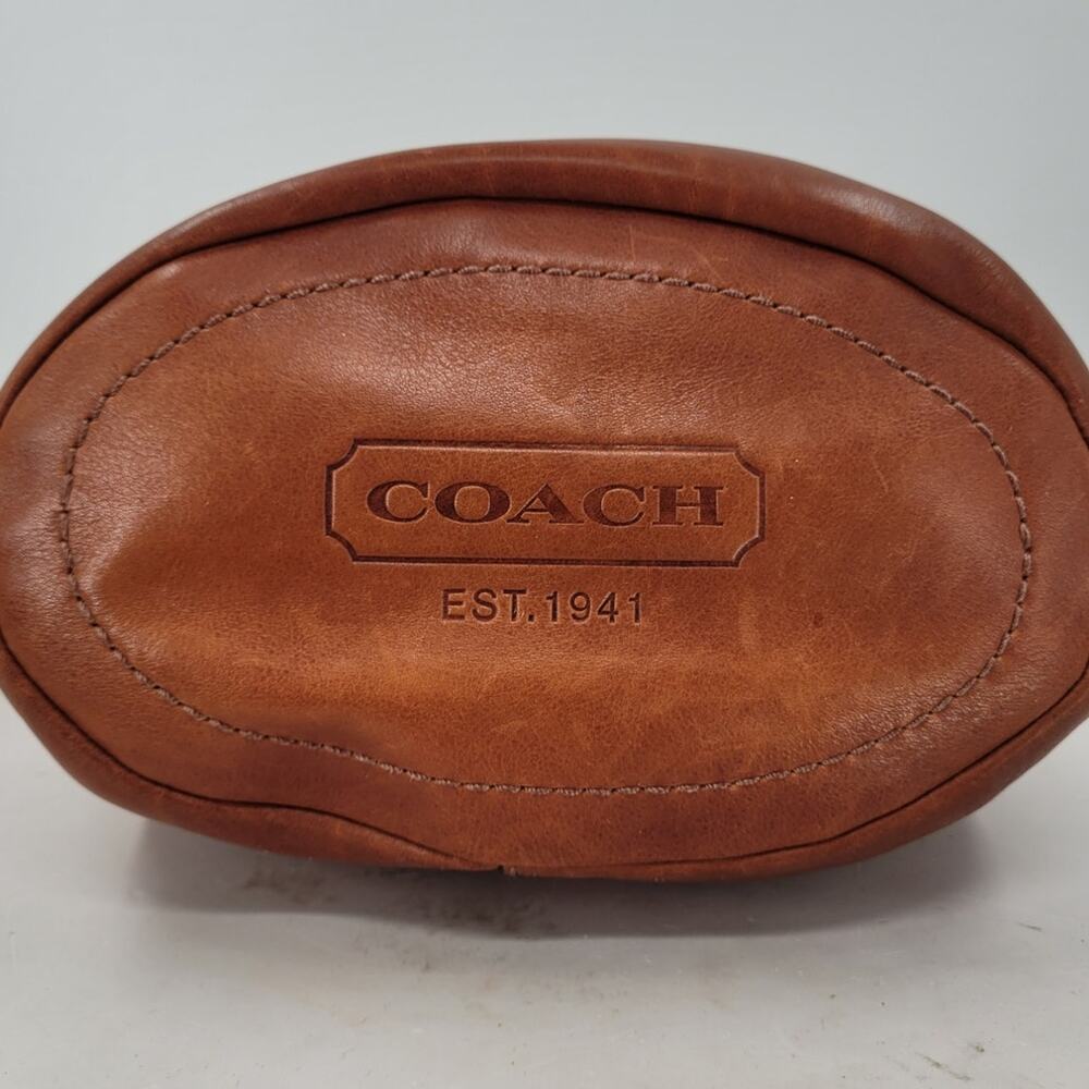 Coach Bleecker Saddle Leather Tattersall Bucket Shoulder Bag 11422 w/Dust Bag - Picture 3 of 15